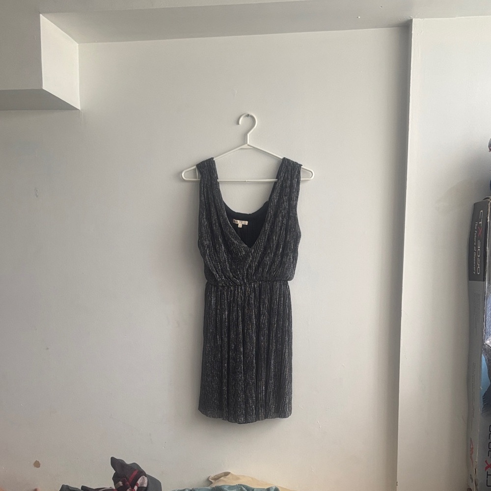Elegant Black sparkling Sleeveless Dress by Maje